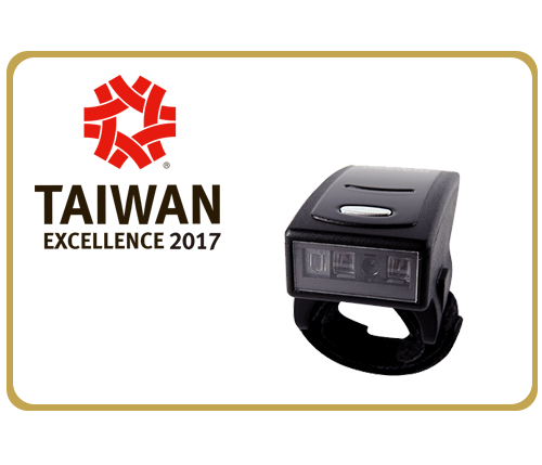 Taiwan Excellence Award 2017 Wireless_Ring_Barcode_Scanner_MT500L