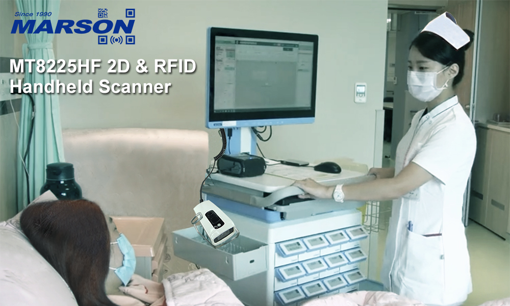 MT8225HF 2D RFID Handheld Scanner Medical Cart